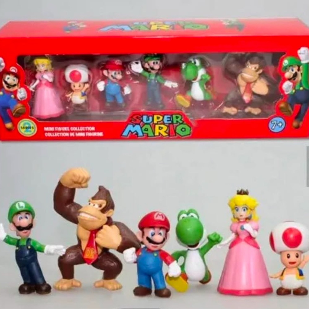 Super Mario mini figures set of 6. Brand new!